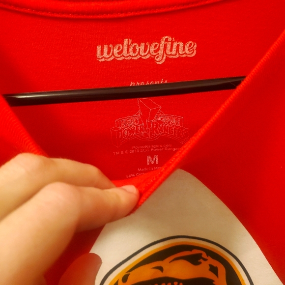 Power Rangers - Mighty Morphin - Red Long Sleeve Shirt w/ "helmet" Sunglasses - Picture 4 of 8